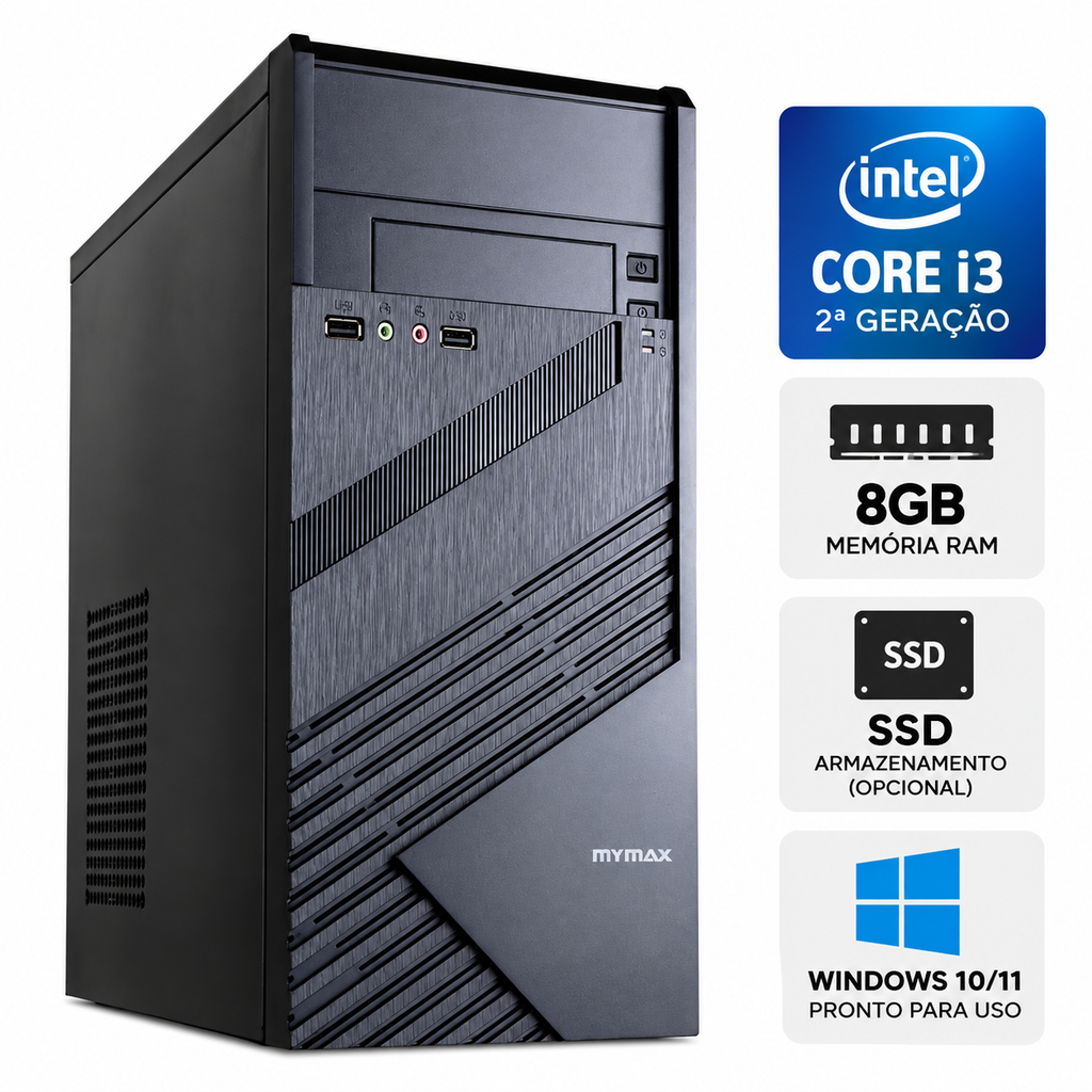 Computador Intel Core i3 2ª Geração 8GB RAM